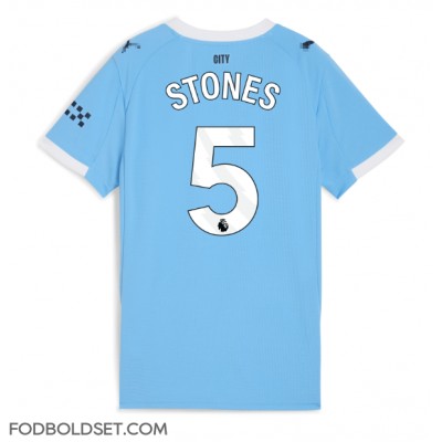 Manchester City John Stones #5 Hjemmebanetrøje Dame 2025-26 Kortærmet Manchester City John Stones #5 Hjemmebanetrøje Dame 2025-26 Kortærmet